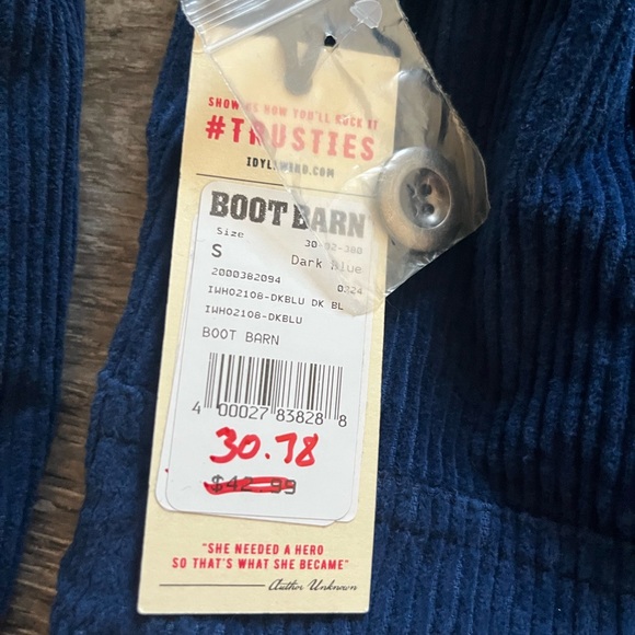 Blue and Tan Corduroy Jacket - Picture 2 of 4